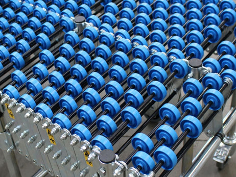 Conveior gravitational - Extensibil - Cu discuri - Pat de role gravitational - SELF TRUST