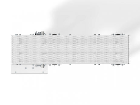 Conveior cu banda modulara - trecere pe cutit