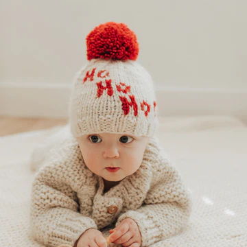 Ho Ho Ho Hand Knit Beanie