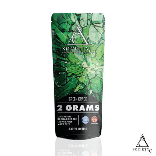 Society C - Green Crack - 2g Live Resin Disposable Vape | Society C