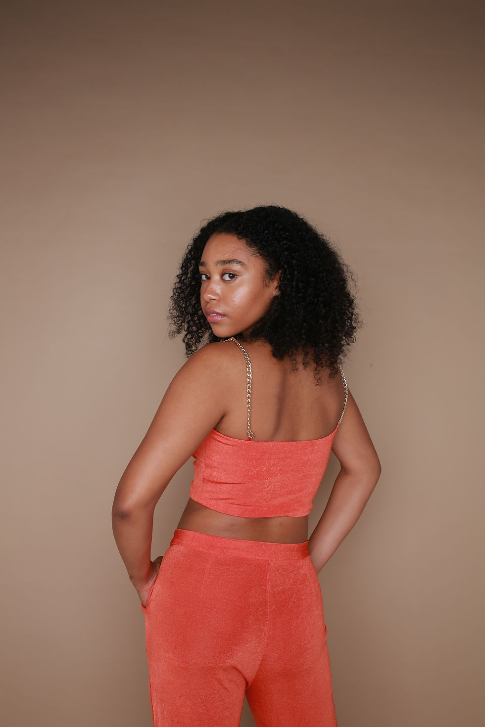 Thumbnail: Orange Chain Detail Co-ord