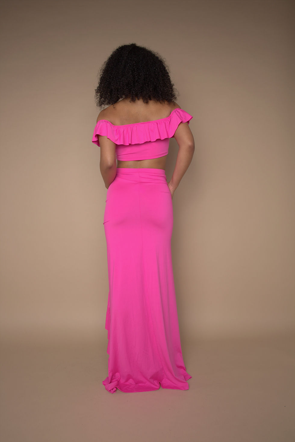 Thumbnail: Hot Pink Ruffle Gypsy Co-ord
