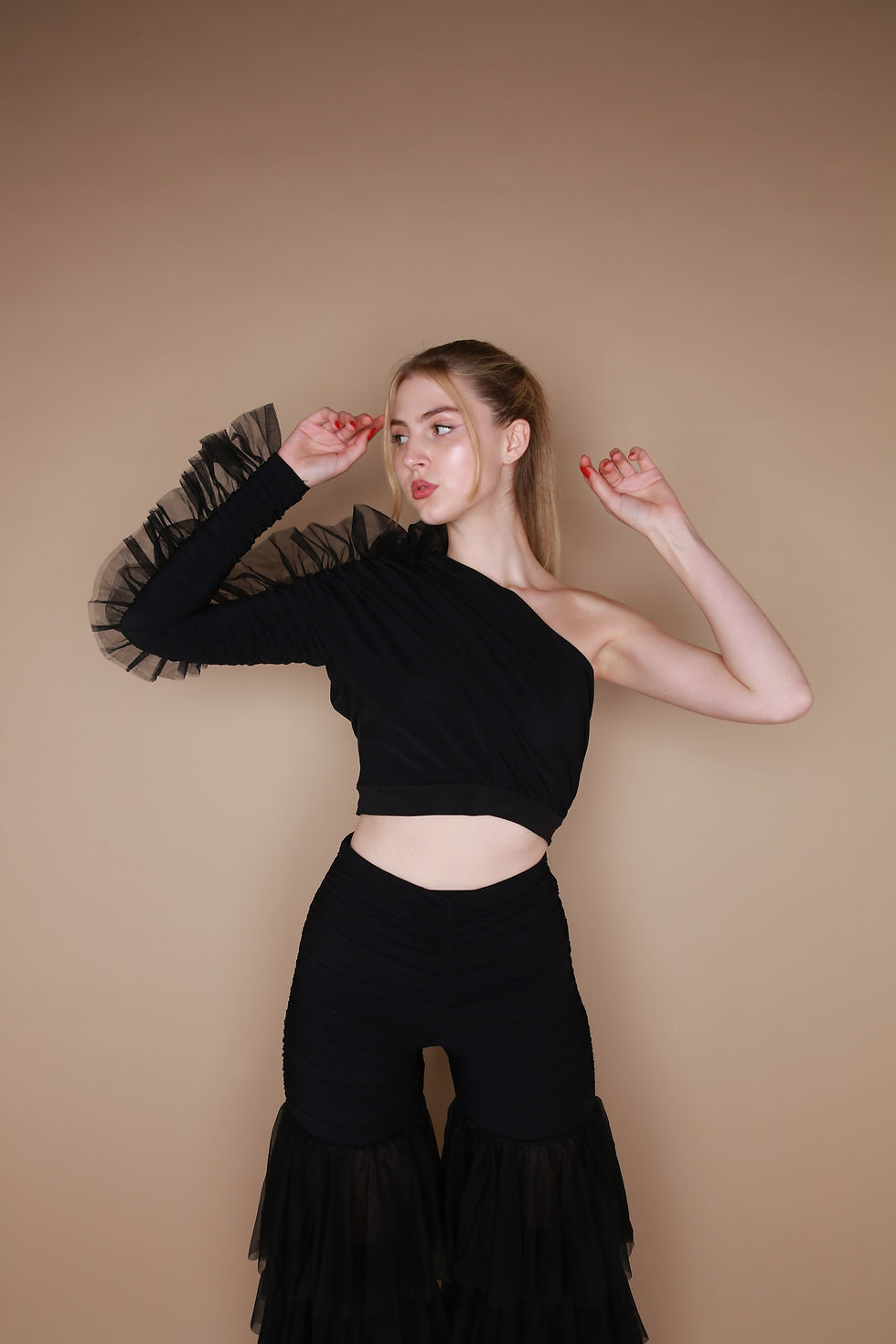Thumbnail: Black Frill Detail Exclusive Co-ord