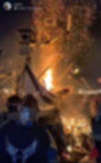 Up Helly Aa Galley on Fire