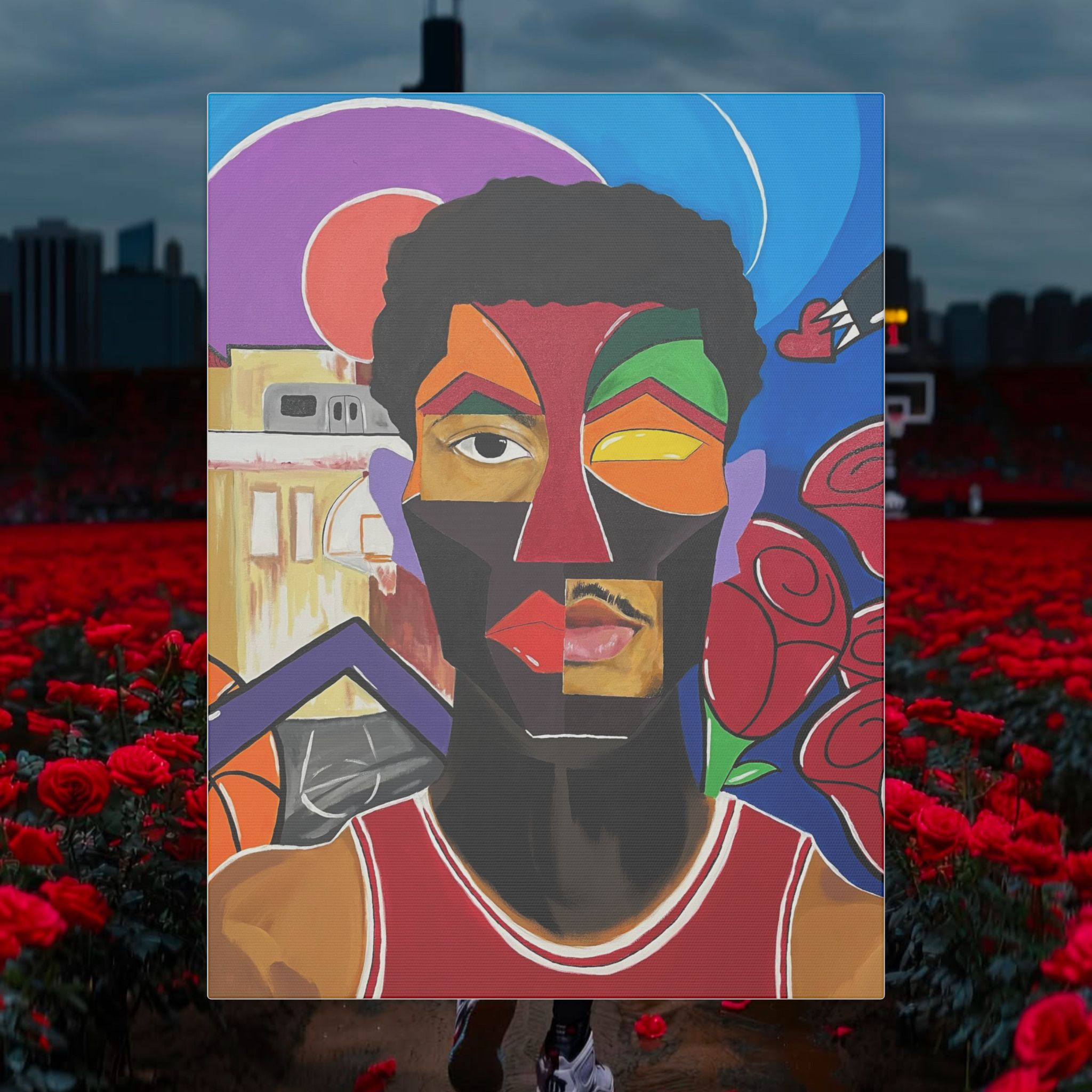 ‘Give Him His Flowers’ Matte Canvas, Stretched, 0.75" (Multi-Size)