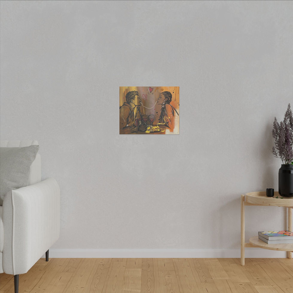 Thumbnail: Romantic Love Canvas Print - Perfect for Couples & Home Decor