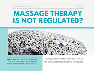 Massage Therapy is not regulated?