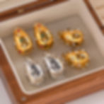 18k gold plated teardrop earrings