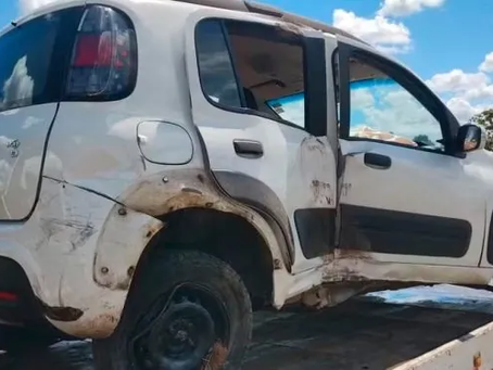 Batida lateral entre veículos deixa ferido na MGC-491 em Monte Belo