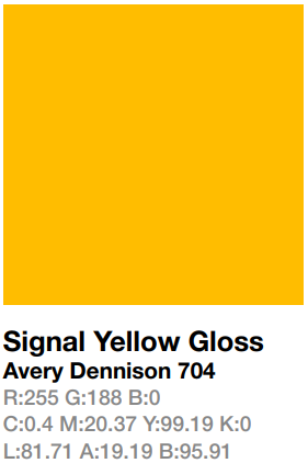 Avery 704 Signal Yellow