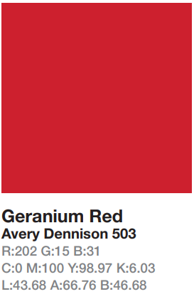 Avery 503 Geranium Red