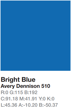 Avery 510 Bright Blue
