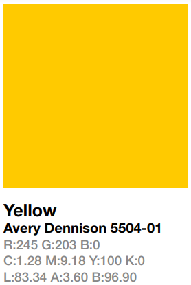 Avery 5504-01 Yellow