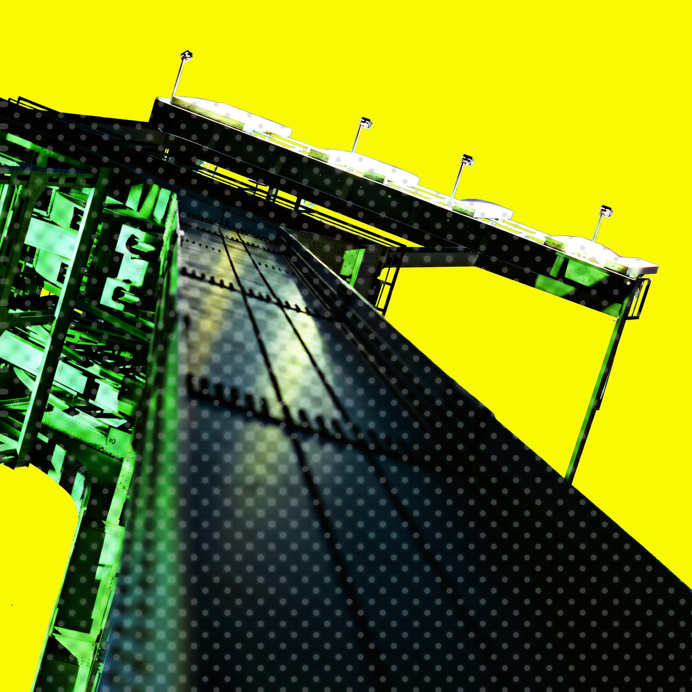 Relikte, Zeche Erin, Collage, Großformatkamera, 2024