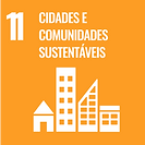 Símbolo da ODS 11: Cidades e Comunidades Sustentáveis