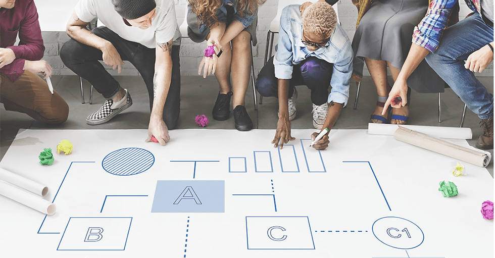 An image of a group of people collaborating and optimizing workflows to improve productivity. This visual representation complements the article on '5 Ways to Improve Your Productivity' by emphasizing the significance of optimizing workflows. The image showcases a team of individuals engaged in efficient work processes, symbolizing the benefits of effective collaboration, streamlined systems, and productivity-enhancing strategies discussed in the article