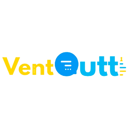 yellow and blue coloured logo of ventoutt