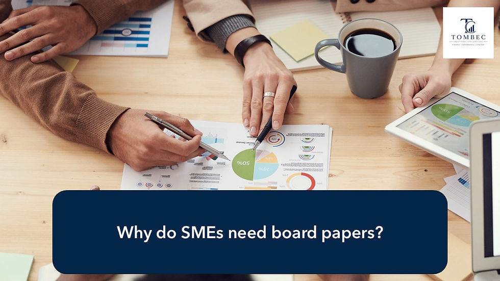 Good financial governance needs board packs