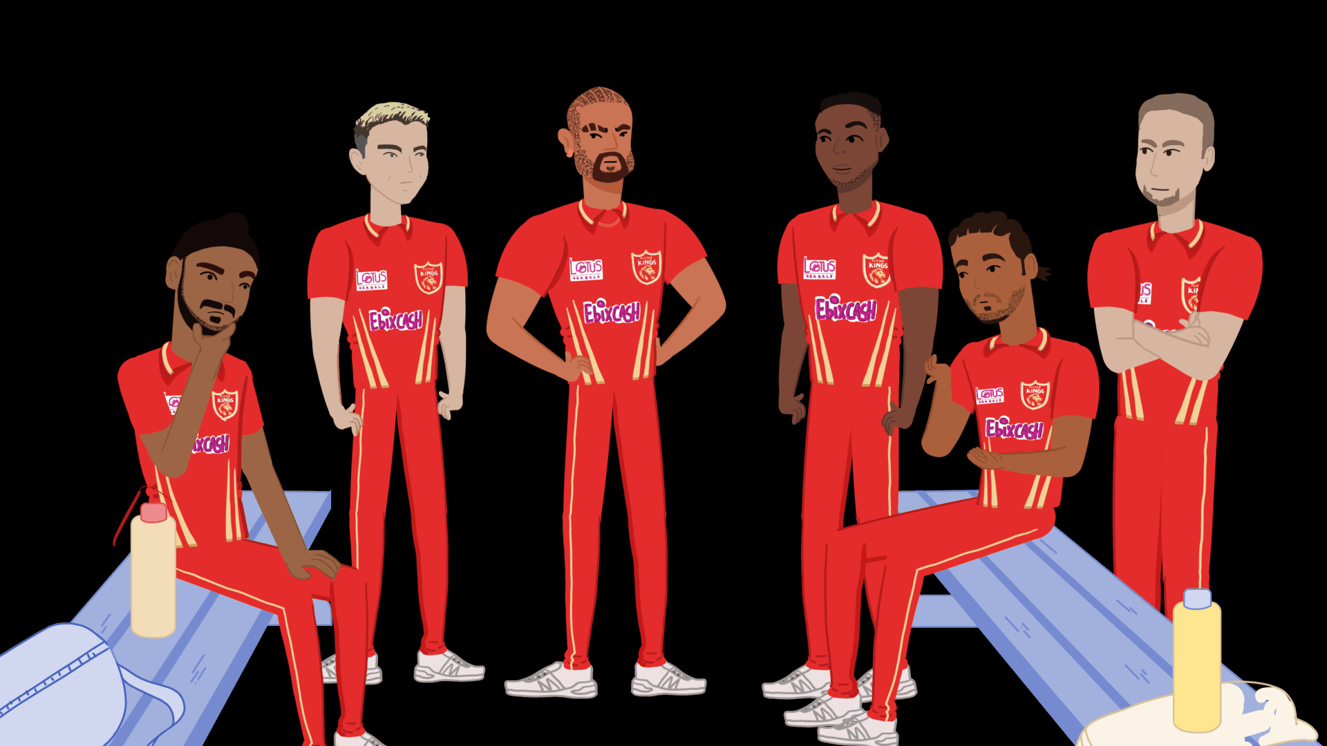 character design for punjab kings during IPL rudu