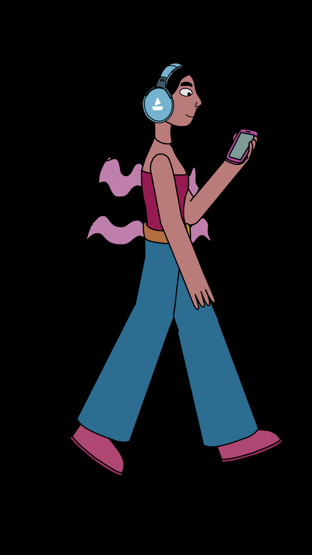 character design for boat headphones campaign