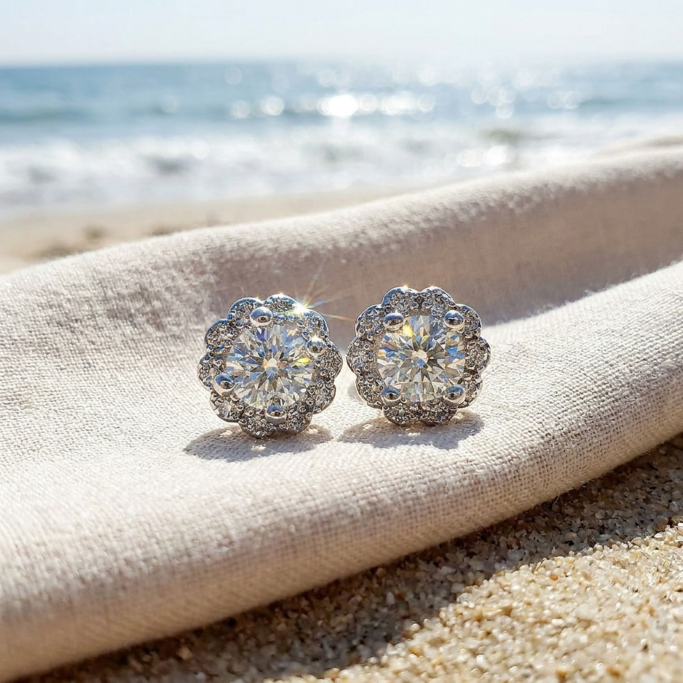 diamondshero.it orecchini earrings punto luce oro argento brillante diamante moissanite diamond silver