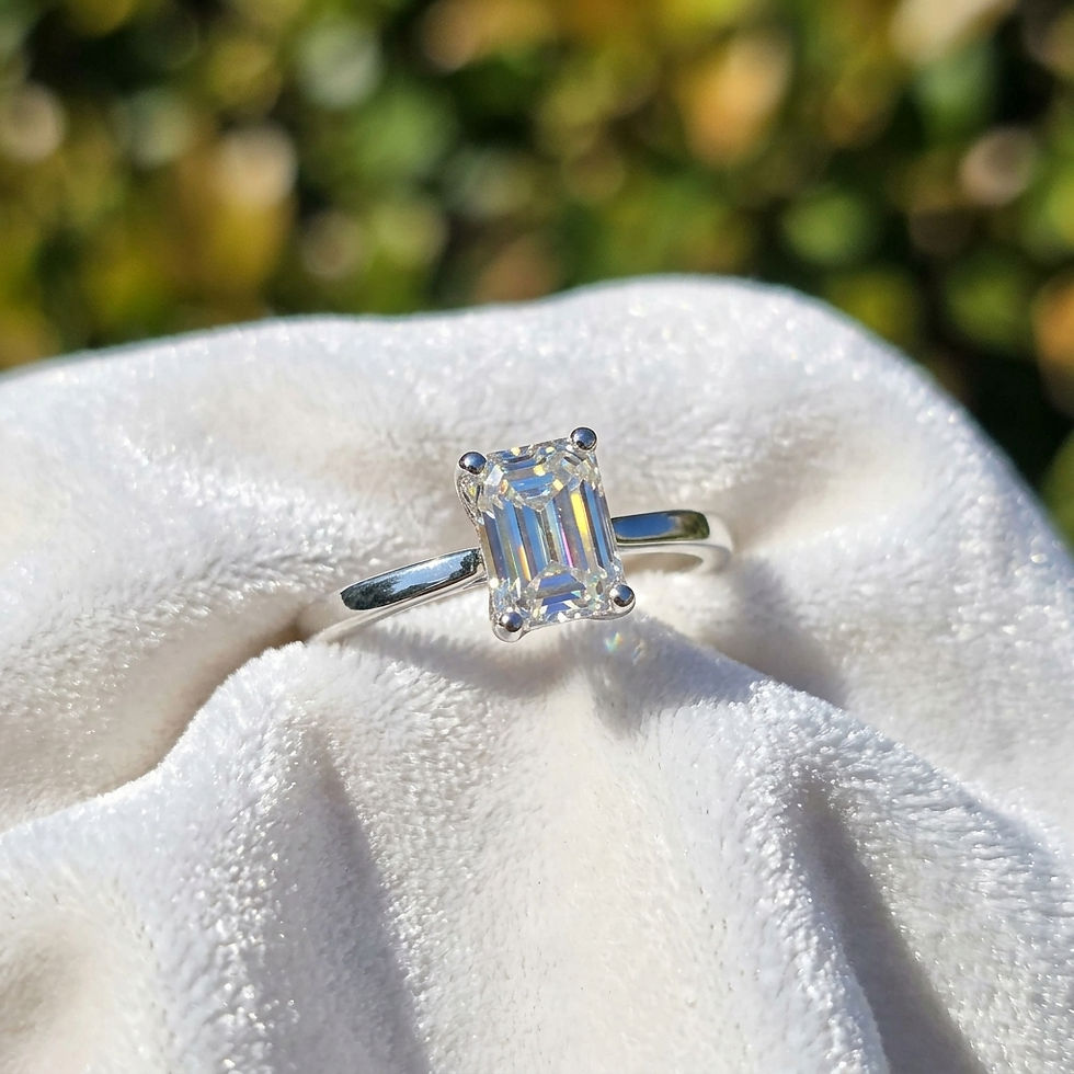 diamondshero.it anello solitario argento oro moissanite diamante diamond silver gold ring