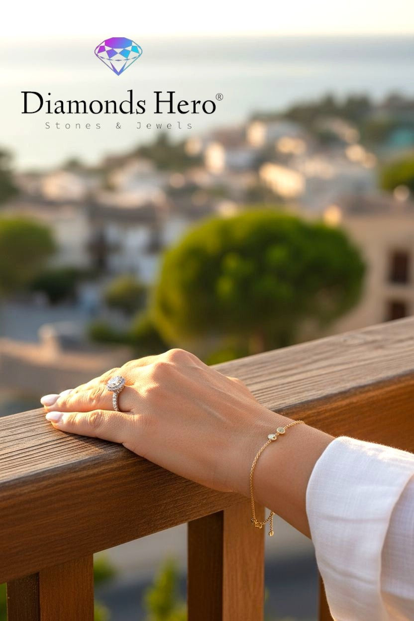 Miniatura: diamondshero.it anello solitario diamante moissanite taglio round cut ring silver gold diamond