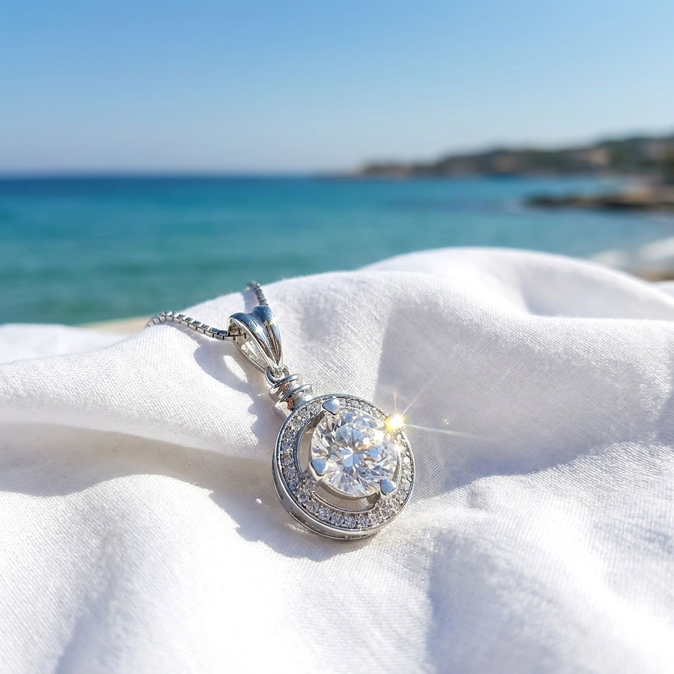 pendente punto luce oro argento brillante diamante moissanite diamond ring silver pendant