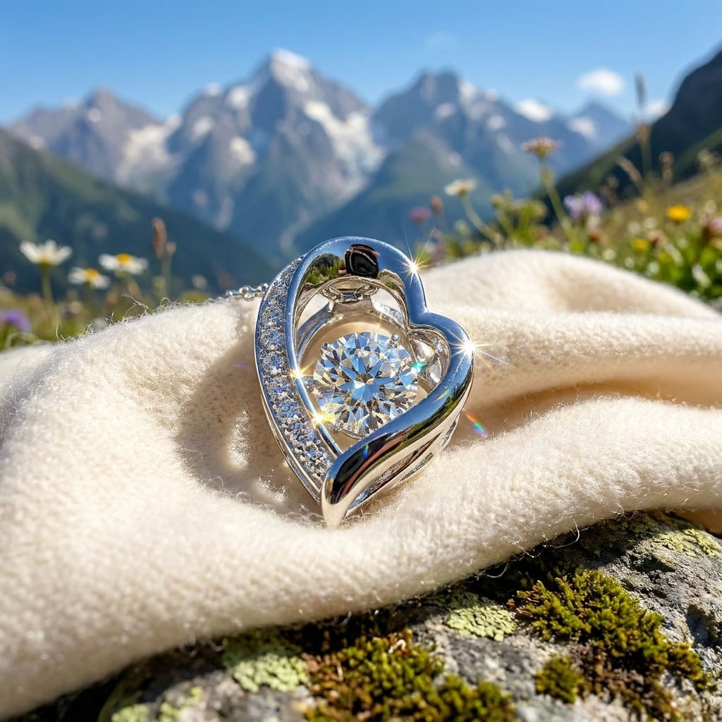 diamondshero.it pendente punto luce oro argento brillante diamante moissanite diamond ring silver pendant
