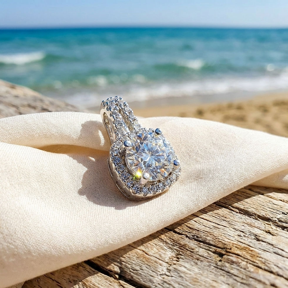 diamondshero.it pendente punto luce oro argento brillante diamante moissanite diamond ring silver pendant