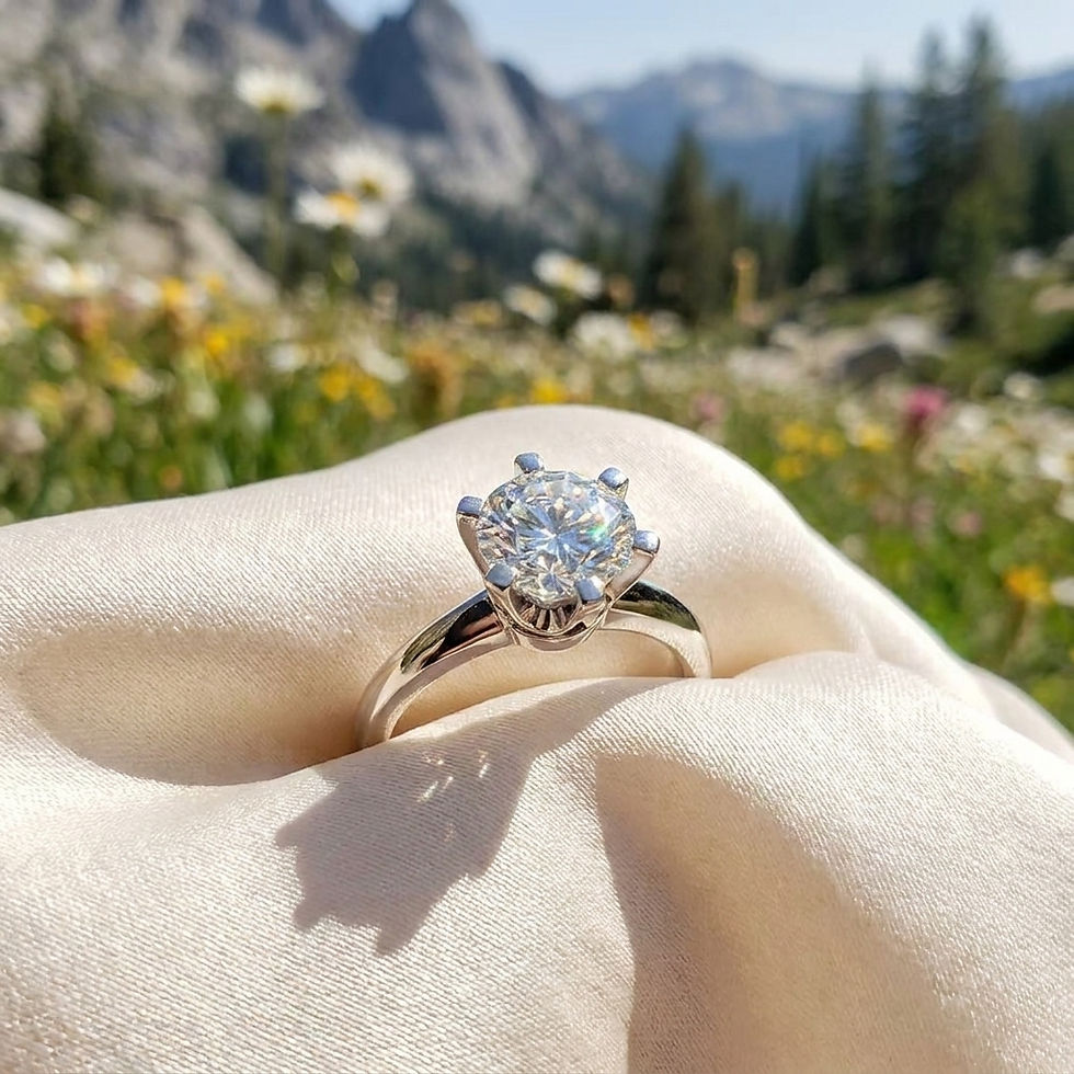 Miniatura: diamonds hero anello in moissanite ring argento silver tiffany round rotondo