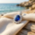 diamondshero.it pendente punto luce oro argento brillante diamante blu blue moissanite zaffiro sapphire diamond pendant