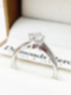 diamondshero.it anello valentino solitario diamante moissanite taglio round cut ring silver gold diamond