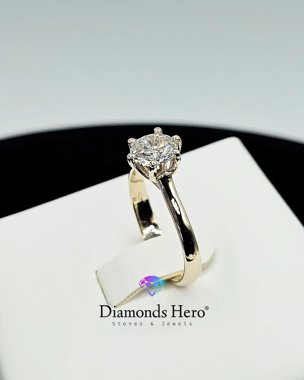 Miniatura: diamondshero.it anello solitario diamante lab grown diamond certificato IGI