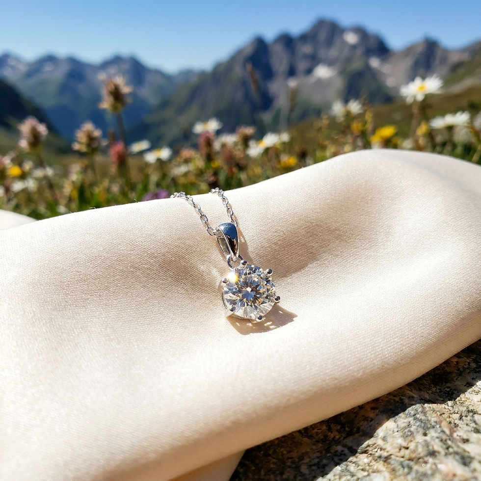 diamondshero.it pendente punto luce oro argento brillante diamante moissanite diamond ring silver pendant