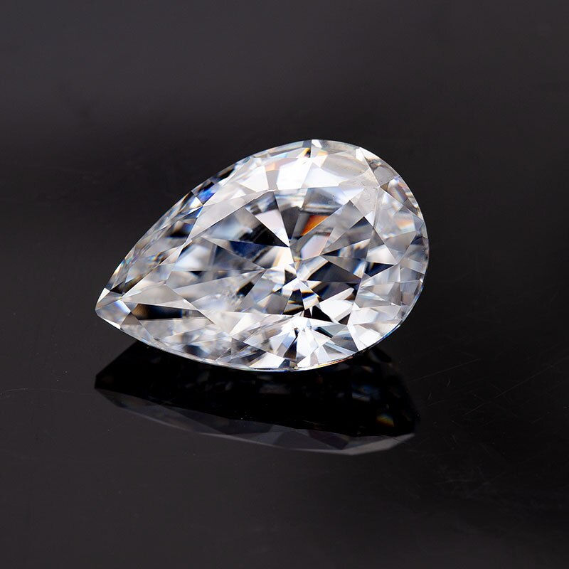 Miniatura: diamondshero.it brillante diamante moissanite moissanit diamond taglio pera pear cut certificato laser