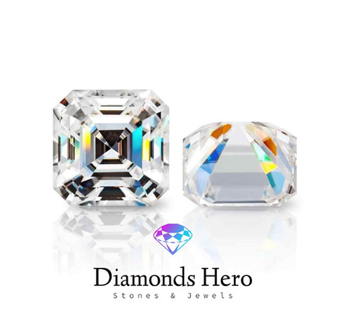 Brillante in Moissanite taglio asscher Diamonds Hero