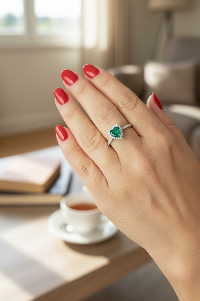 diamondshero.it anello solitario smeraldo diamante moissanite taglio smeraldo cut ring silver gold diamond emerald