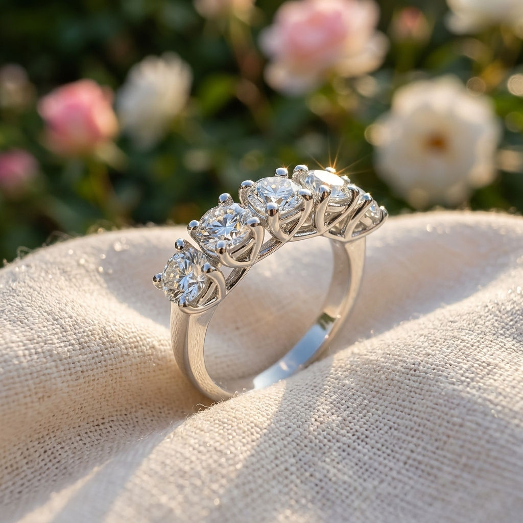 diamondshero.it anello solitario argento oro diamante brillante moissanite round rotondo tiffany ring diamond silver gold