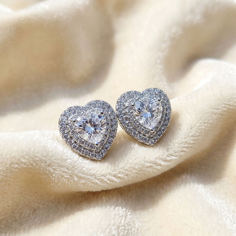 diamondshero.it orecchini moissanite argento oro silver gold moissanite earrings diamond diamante diamanti diamonds