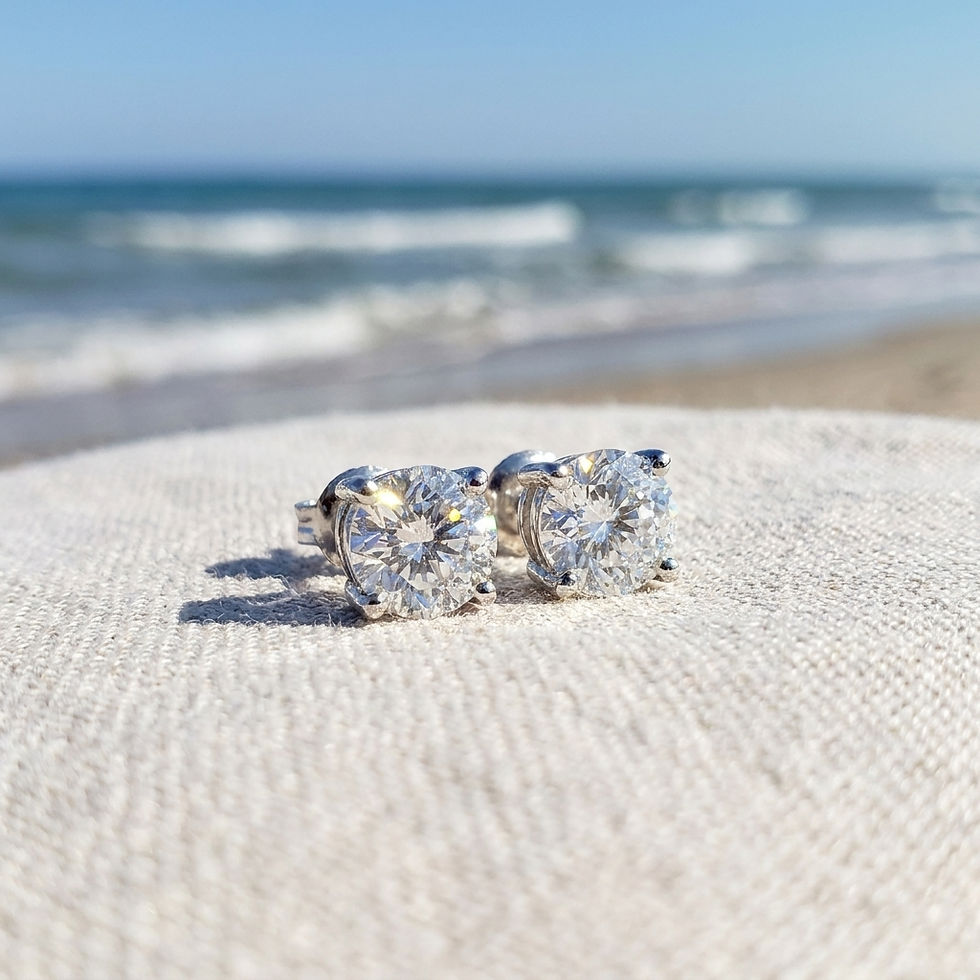 diamondshero.it orecchini earrings punto luce oro argento brillante diamante moissanite diamond silver