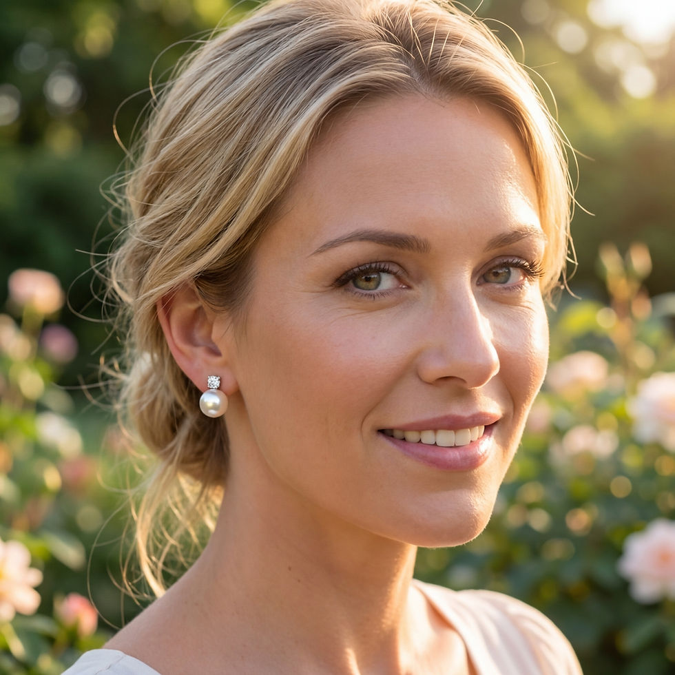 perlevere.it orecchini con perle di acqua dolce bianche punto luce white pearls earrings