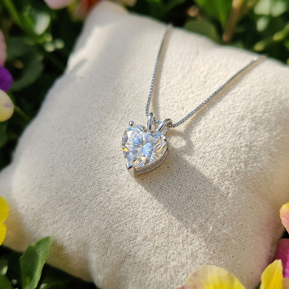 diamondshero.it pendente solitario diamante moissanite indossato diamond pendant brilliant gold silver oro argento