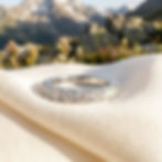 diamondshero.it anello veretta eternity moissanite pietre argento rosa oro silver gold ring