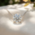 diamondshero.it pendente punto luce oro argento brillante diamante moissanite diamond ring silver pendant