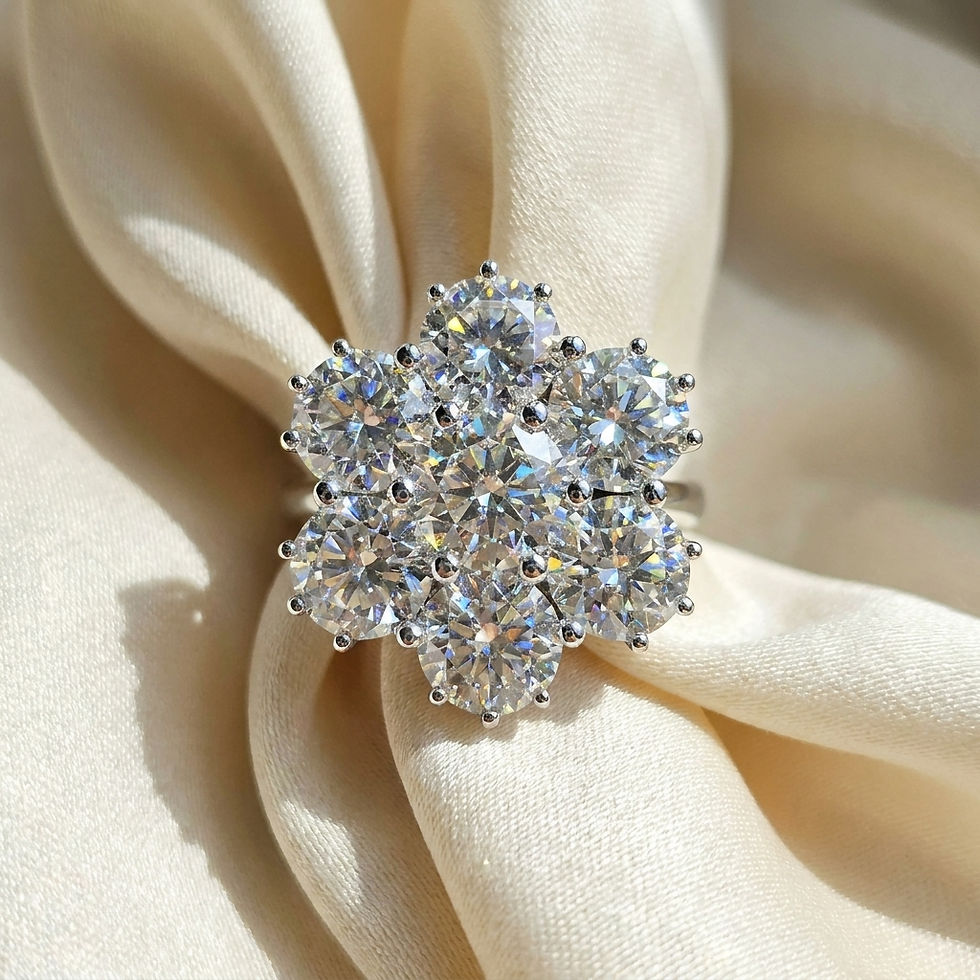 diamondshero.it anello solitario pavé argento oro moissanite diamante diamond silver gold ring