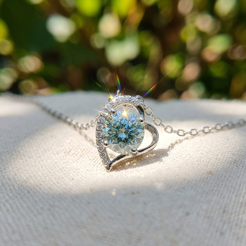 diamondshero.it pendente punto luce oro argento brillante diamante moissanite light blue diamond ring silver pendant