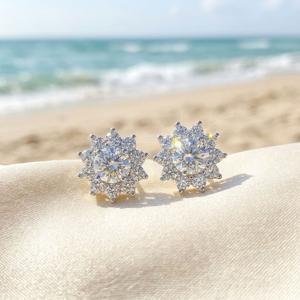diamondshero.it orecchini earrings punto luce oro argento brillante diamante moissanite diamond silver