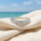 diamondshero.it anello moissanite 7 pietre argento oro silver gold ring