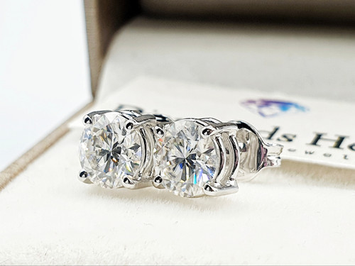 Orecchini A Forma Quadrata 14K Placcati In Oro 925 In Argento